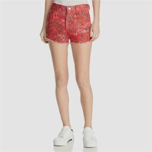 IRO Omiandato Mid-Rise Linen Mini Shorts
